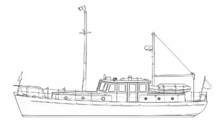Architectural profile drawing of Betty