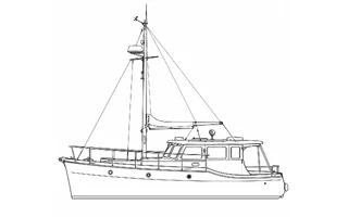 Architectural profile drawing of Bou Saada