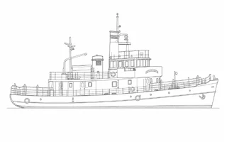 Architectural profile drawing of De Mok I