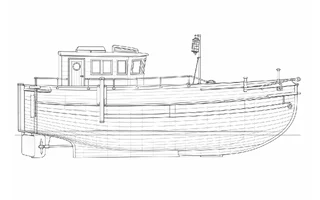 Architectural profile drawing of Enterprise RX278