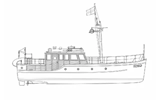 Architectural profile drawing of Iorana