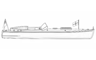 Architectural profile drawing of Lady Isabelle