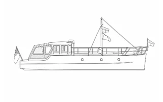 Architectural profile drawing of Lazy Days