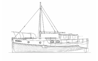 Architectural profile drawing of Patricia