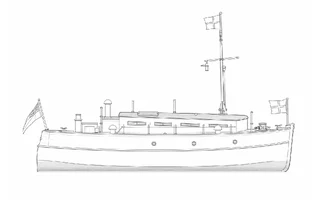Architectural profile drawing of Rummy II