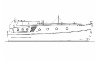 Architectural profile drawing of Singapore II