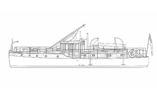 Architectural profile drawing of Wairakei II