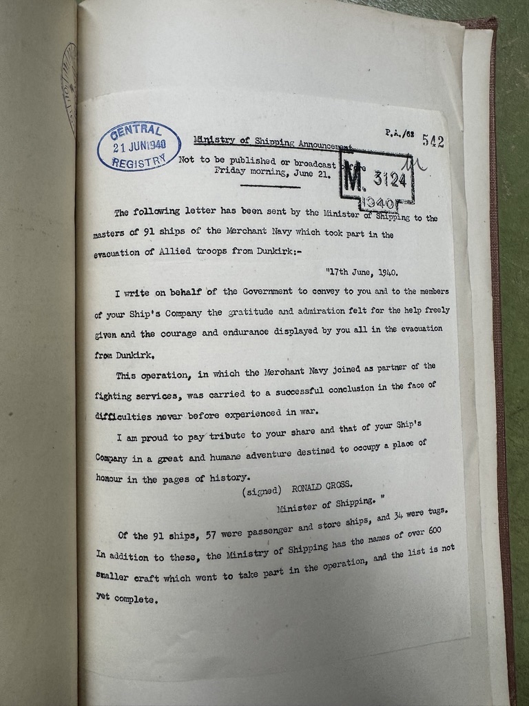 The Merchant Navy’s Part in the Evacuation